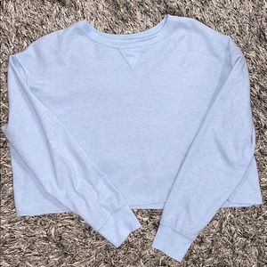 Baby Blue Cropped Long Sleeve
